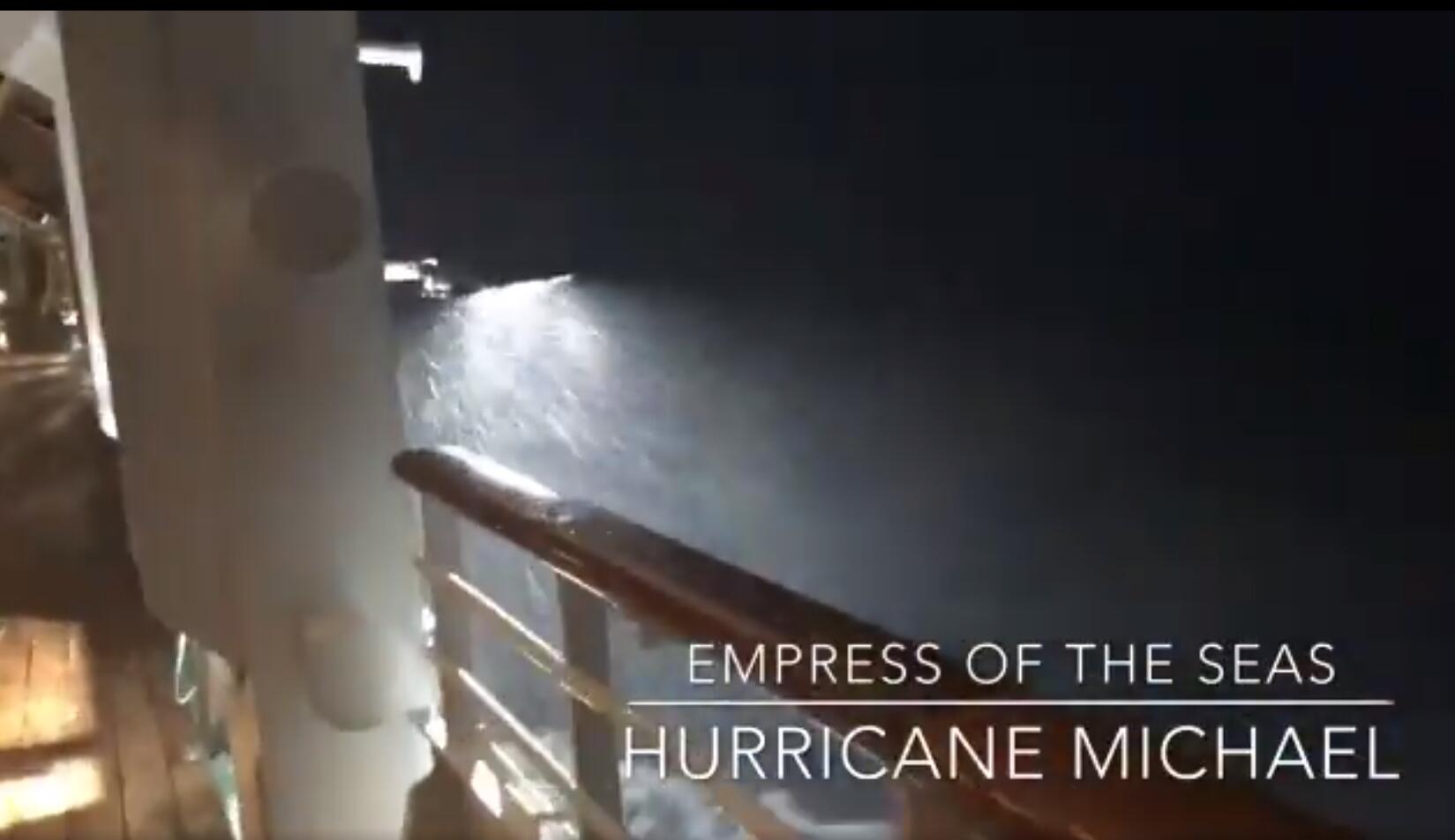 cruise ship through hurricane