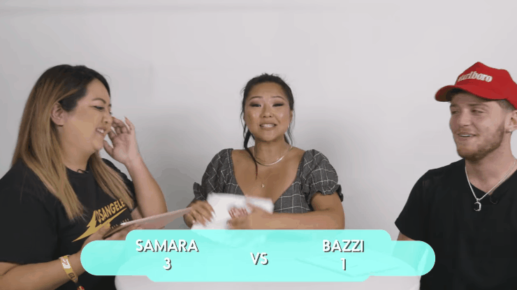 Bazzi Fan vs. Artist Trivia at Daytime Stage at the iHeartRadio Music Festival