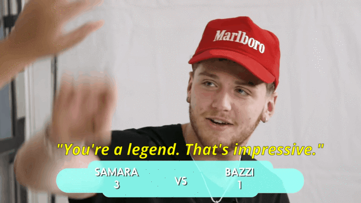 Bazzi Fan vs. Artist Trivia at Daytime Stage at the iHeartRadio Music Festival