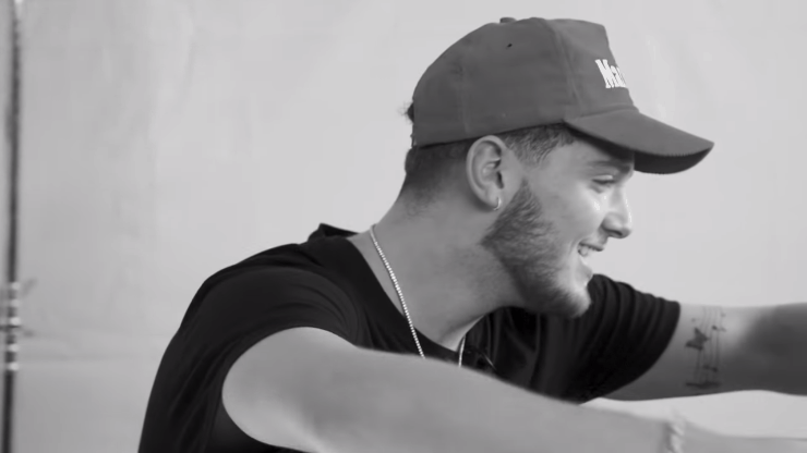 Bazzi Fan vs. Artist Trivia at Daytime Stage at the iHeartRadio Music Festival