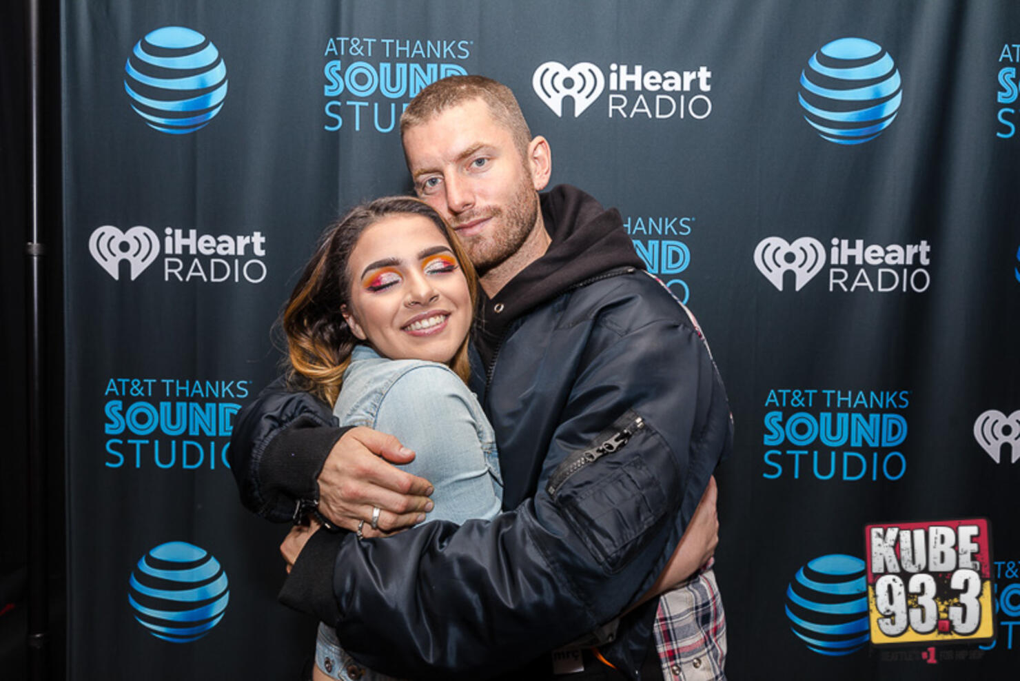 Marc E. Bassy in the AT&T Thanks Sound Studio at KUBE 93.3