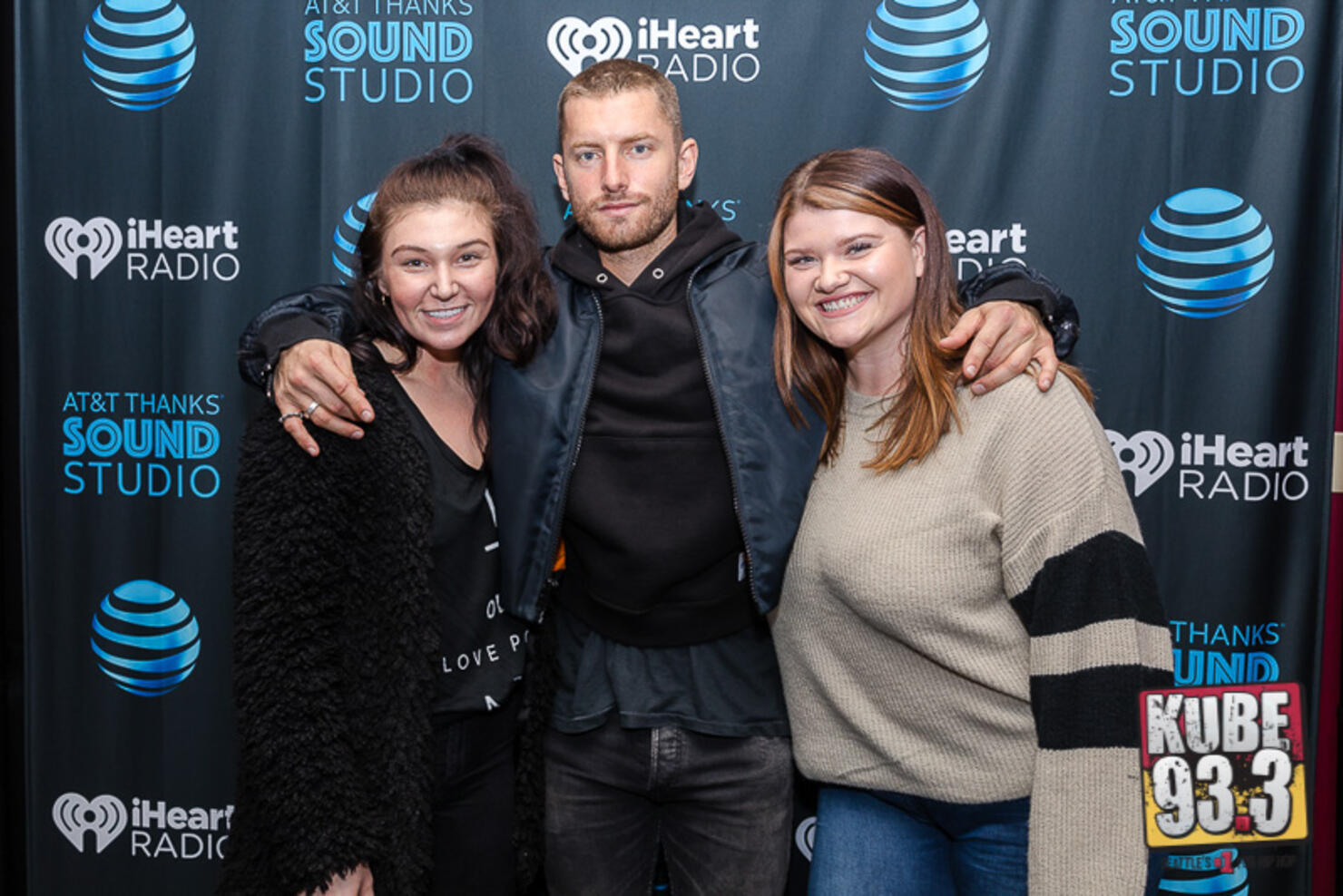 Marc E. Bassy in the AT&T Thanks Sound Studio at KUBE 93.3