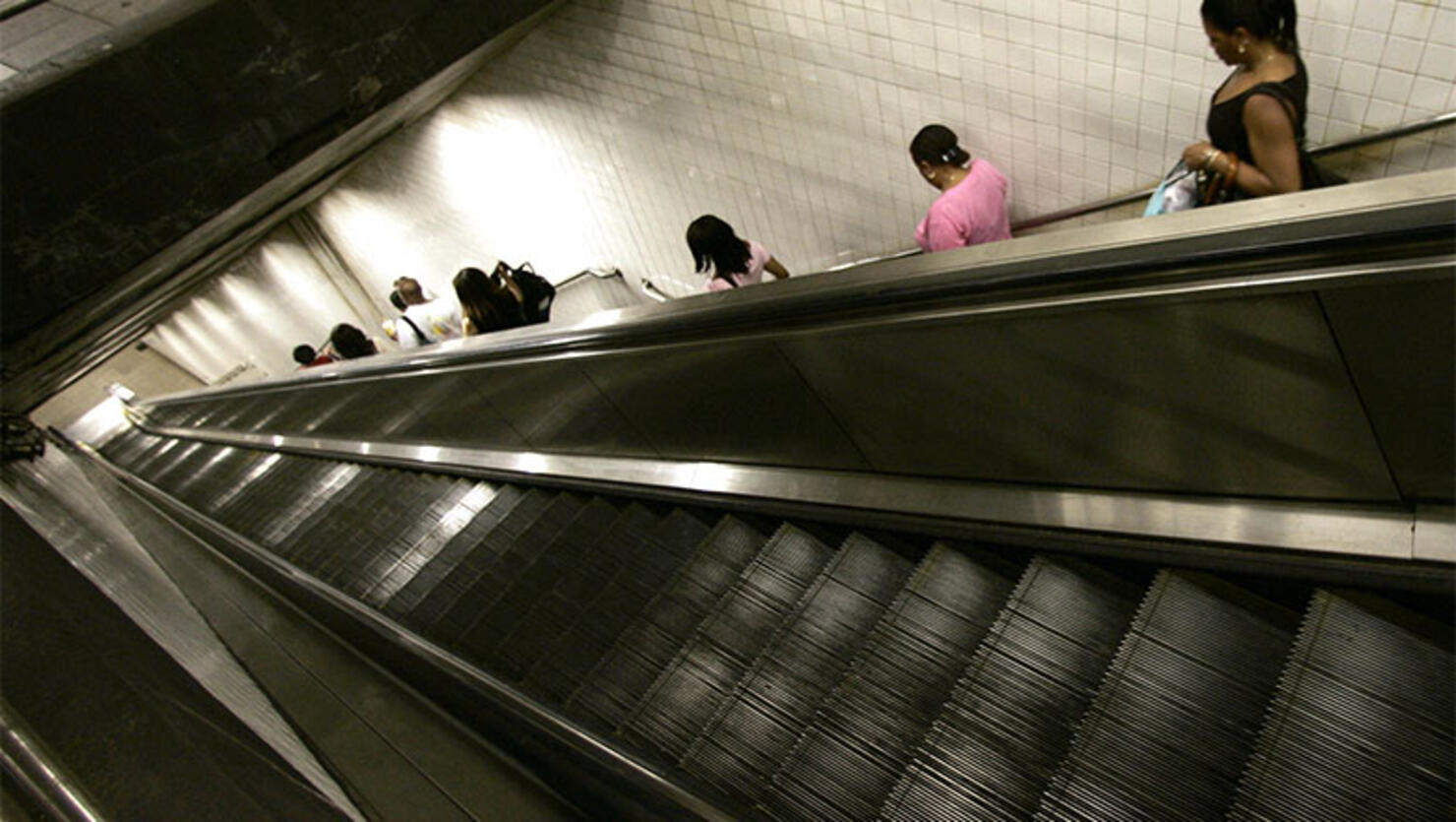 New York City Subway escalator 