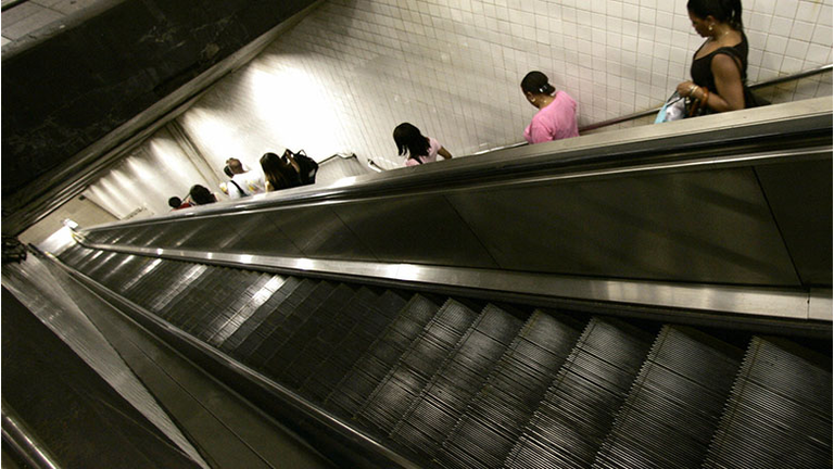 New York City Subway escalator 