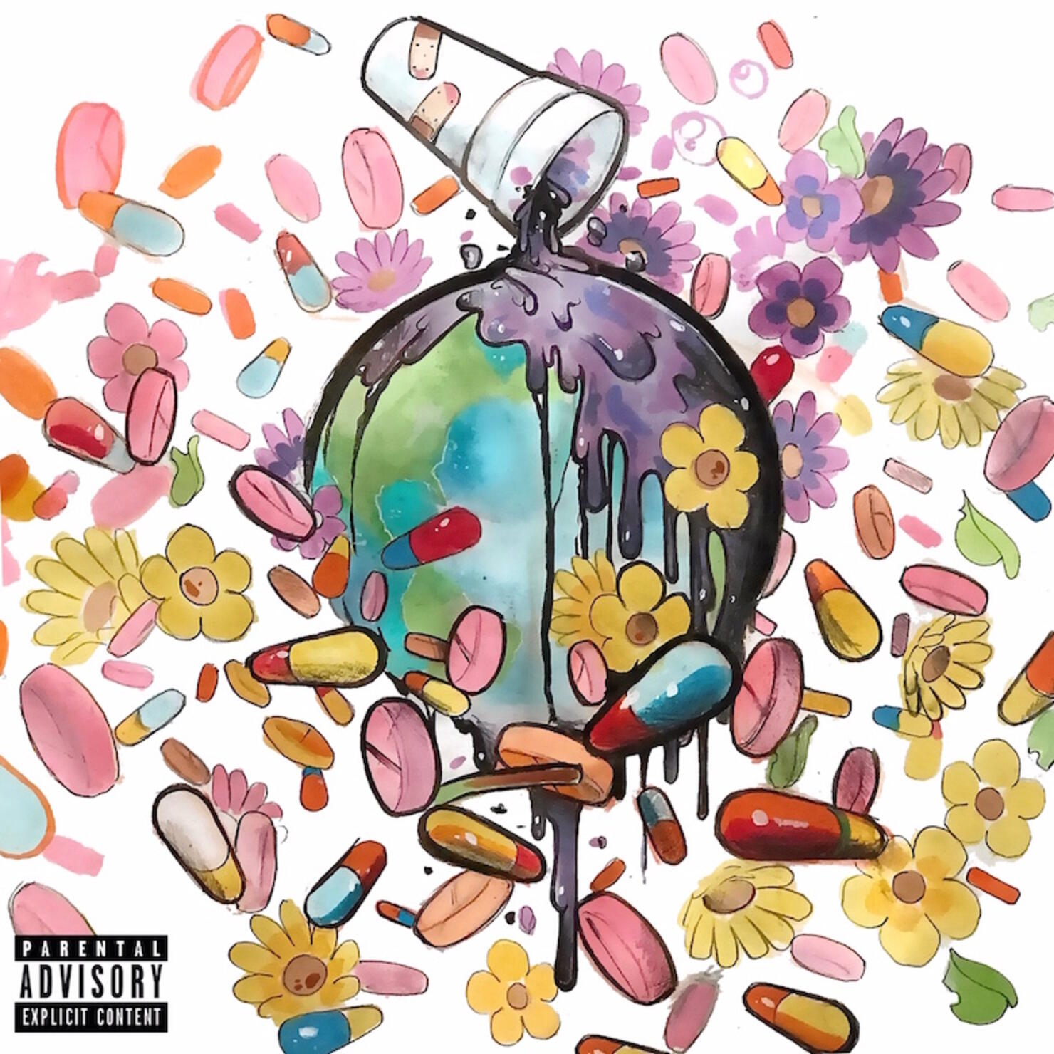 Juice WRLD & Future - 'WRLD on Drugs' Album Cover Art