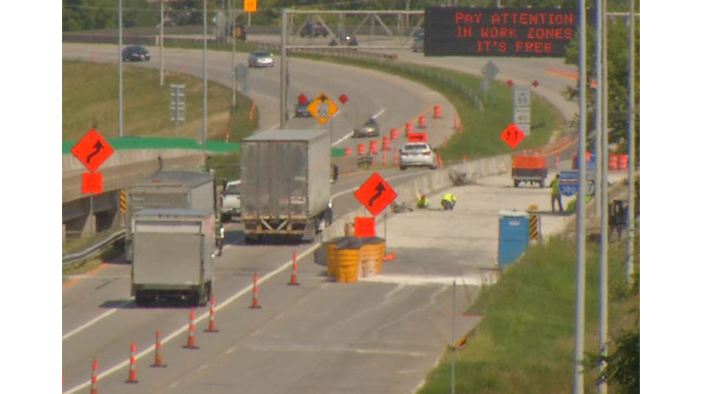 Iowa road construction zone KCRG-TV