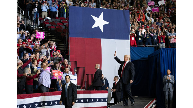 President Trump campaigns in Houston for Ted Cruz