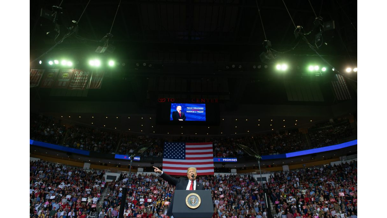 President Trump campaigns in Houston for Ted Cruz