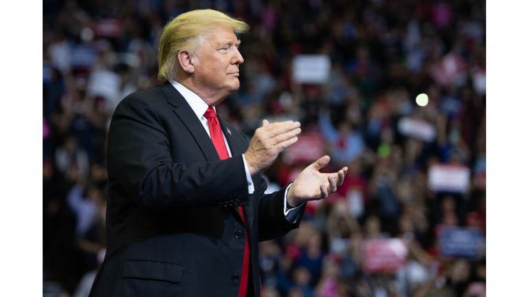 President Trump campaigns in Houston for Ted Cruz