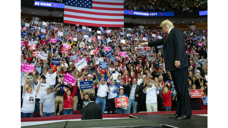 President Trump campaigns in Houston for Ted Cruz