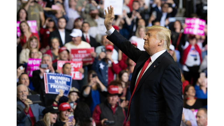 President Trump campaigns in Houston for Ted Cruz