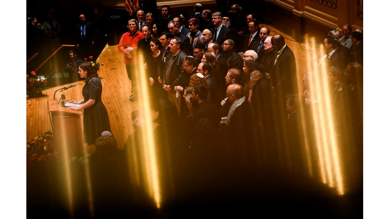 Vigil Held at Soldiers and Sailors Memorial