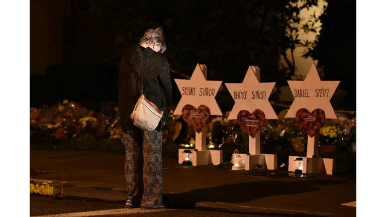Memorial Outside Squirrel Hill Synagogue 