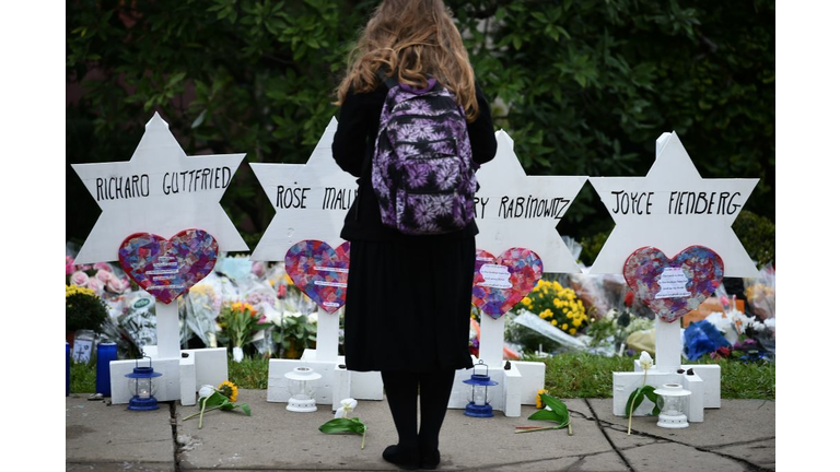 Memorial Outside Squirrel Hill Synagogue 