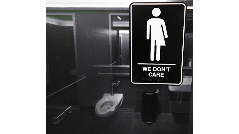 DURHAM, NC - MAY 10: Gender neutral signs are posted in the 21C Museum Hotel public restrooms on May 10, 2016 in Durham, North Carolina. Debate over transgender bathroom access spreads nationwide as the U.S. Department of Justice countersues North Carolina Governor Pat McCrory from enforcing the provisions of House Bill 2 that dictate what bathrooms transgender individuals can use. (Photo by Sara D. Davis/Getty Images)