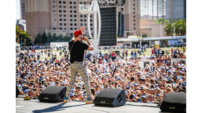 Bazzi performs at the Daytime Stage at the iHeartRadio Music Festival