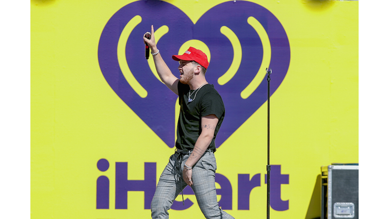 Bazzi performs at the Daytime Stage at the iHeartRadio Music Festival