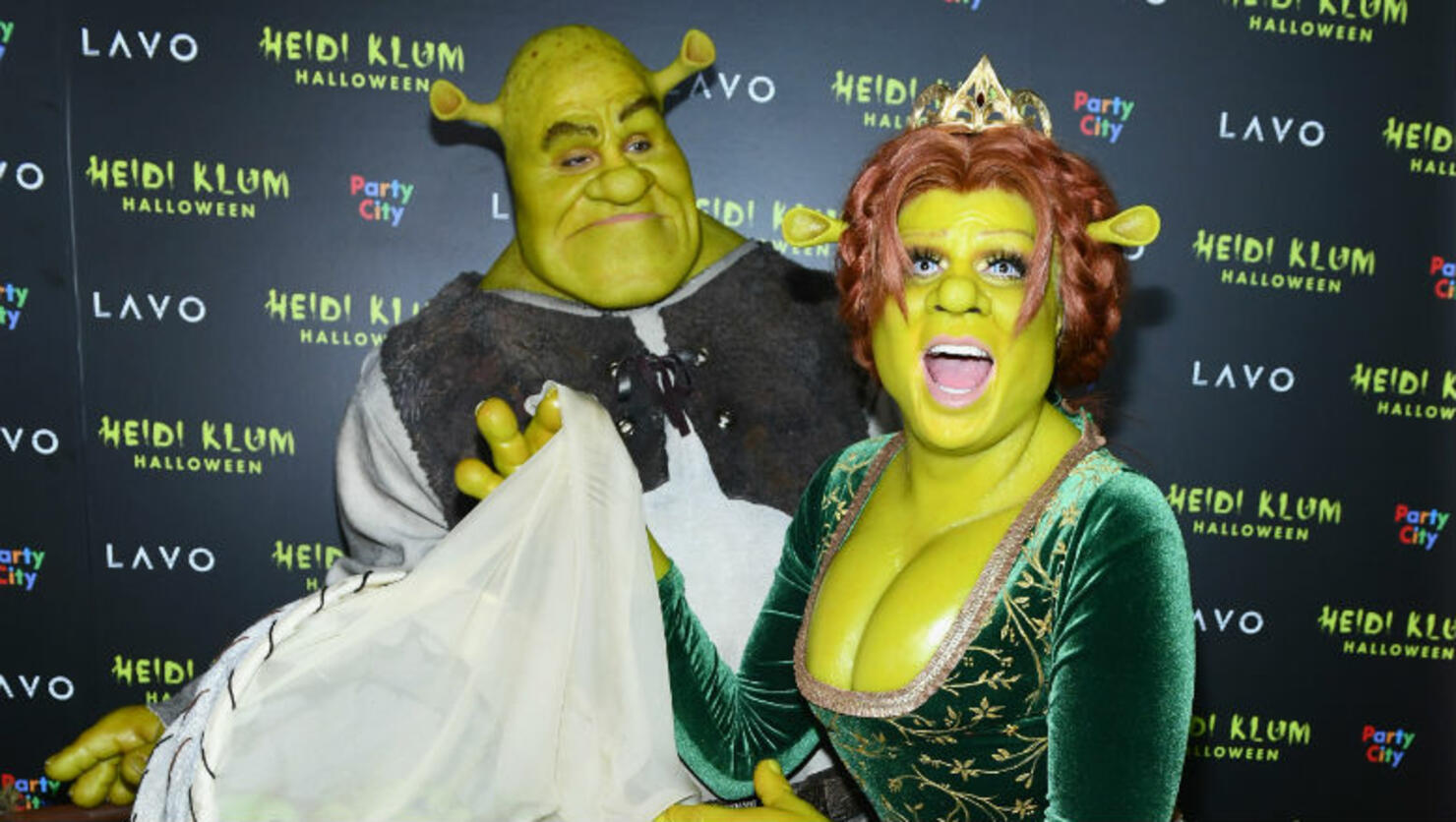 Heidi Klum Dressed As Princess Fiona From 'Shrek' For Her Halloween ...