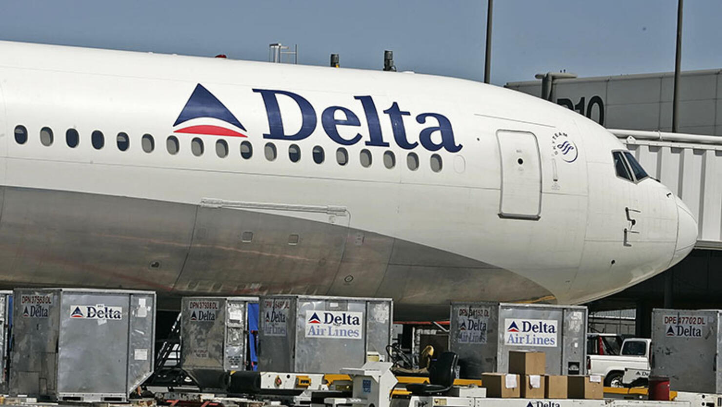  A Delta Airlines jet is prepared for flight 