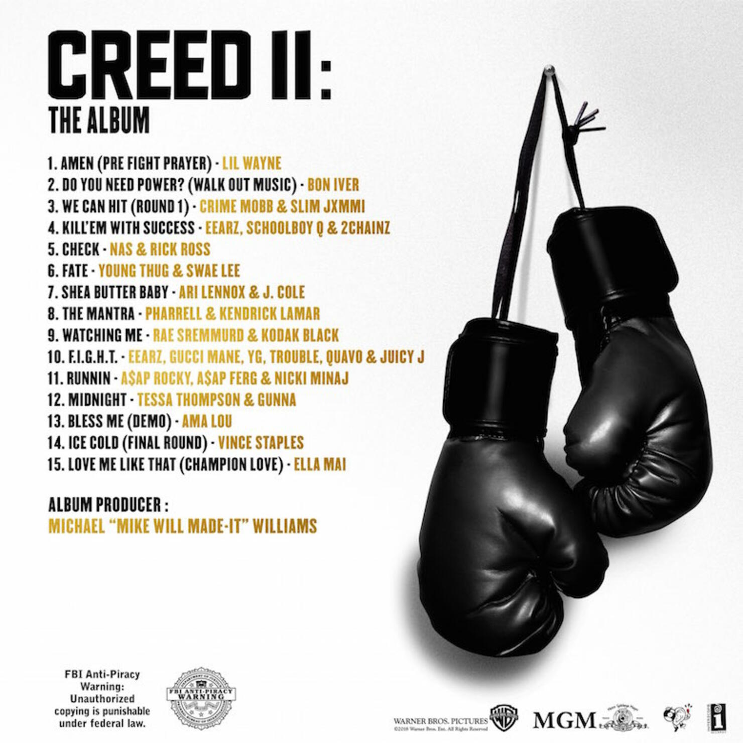 Creed II: The Album Artwork