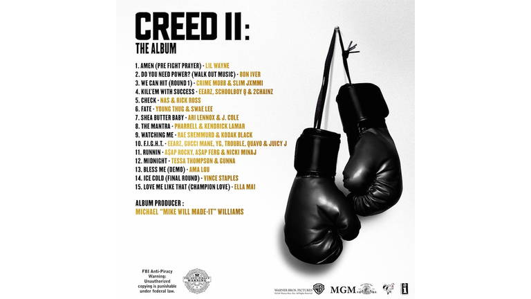 Creed II: The Album Artwork