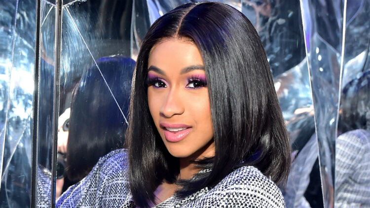 Cardi B shows off her long natural hair - ThatCELEBRITY.COM
