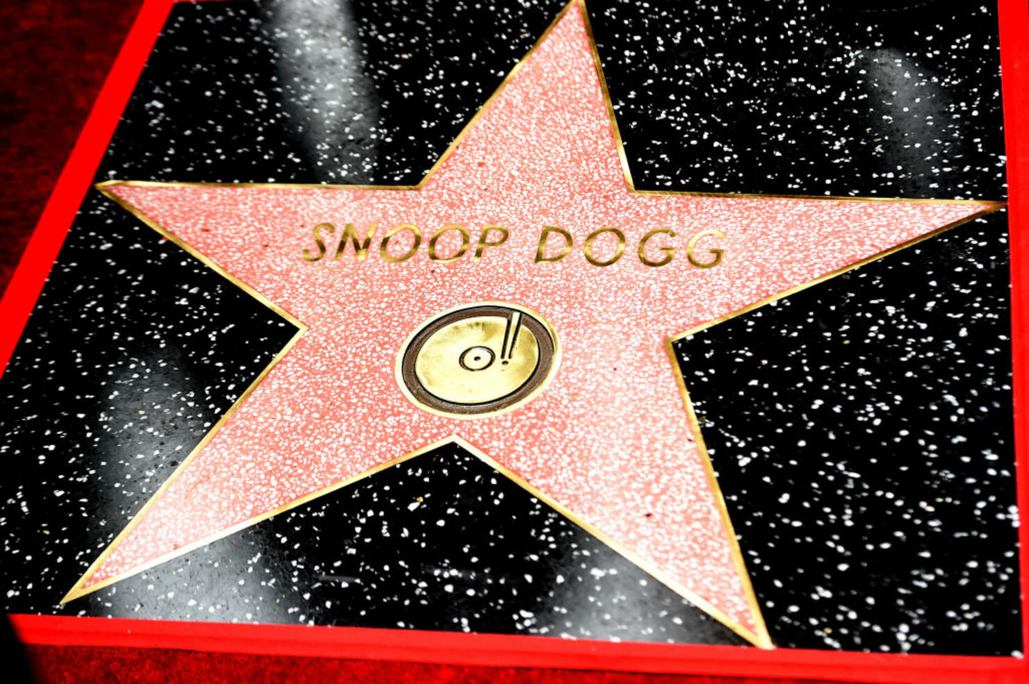 Snoop Dogg is honored with a star on The Hollywood Walk Of Fame on Hollywood Boulevard