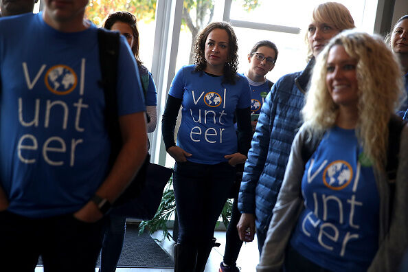 Volunteers in California  Getty Images