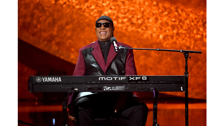 Q85: A Musical Celebration For Quincy Jones LOS ANGELES, CA - SEPTEMBER 25: Stevie Wonder performs onstage at Q85: A Musical Celebration for Quincy Jones at the Microsoft Theatre on September 25, 2018 in Los Angeles, California. (Photo by Kevin Winter/Getty Images)