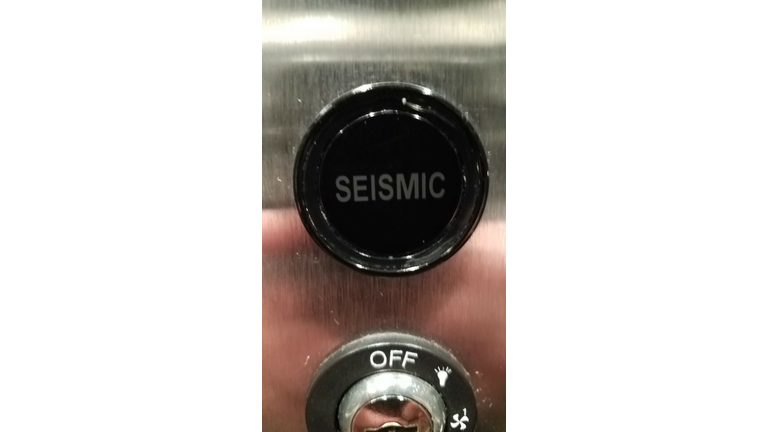 This ominous button is in the elevator at my hotel