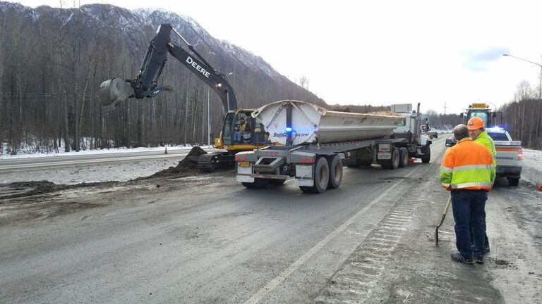 Steve Gregory on the road in Alaska