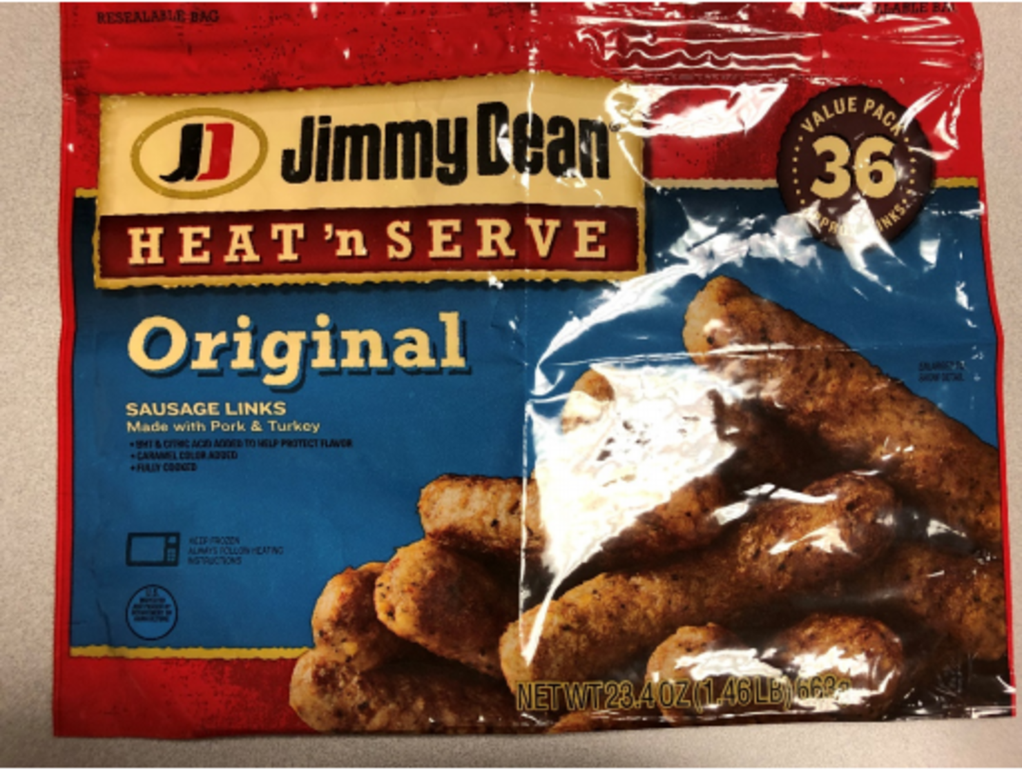 nearly 30,000 pounds of Jimmy Dean Sausage being recalled due to metal shavings