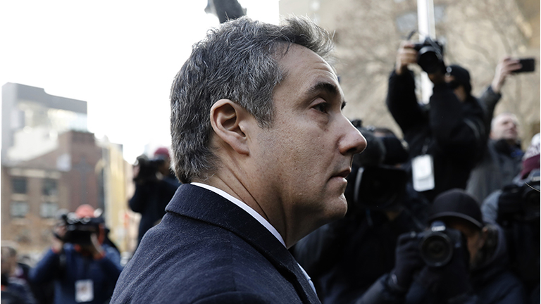 Michael Cohen, former personal lawyer to U.S. President Donald Trump, arrives at federal court in New York