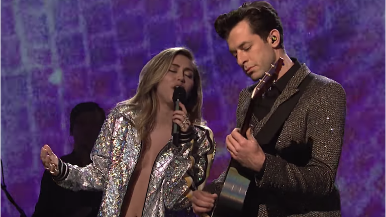 Miley Cyrus and Mark Ronson Perform Two Songs on SNL Watch Wild 104