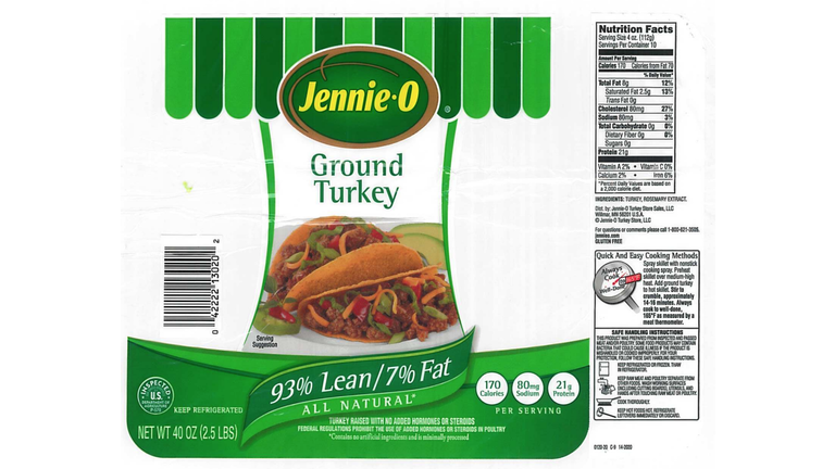 Jennie-O recalls more than 164,000 pounds of ground turkey in deadly salmonella outbreak