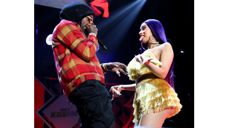 Offset and Cardi B perform onstage (Photo by Rich Fury/Getty Images for iHeartMedia)