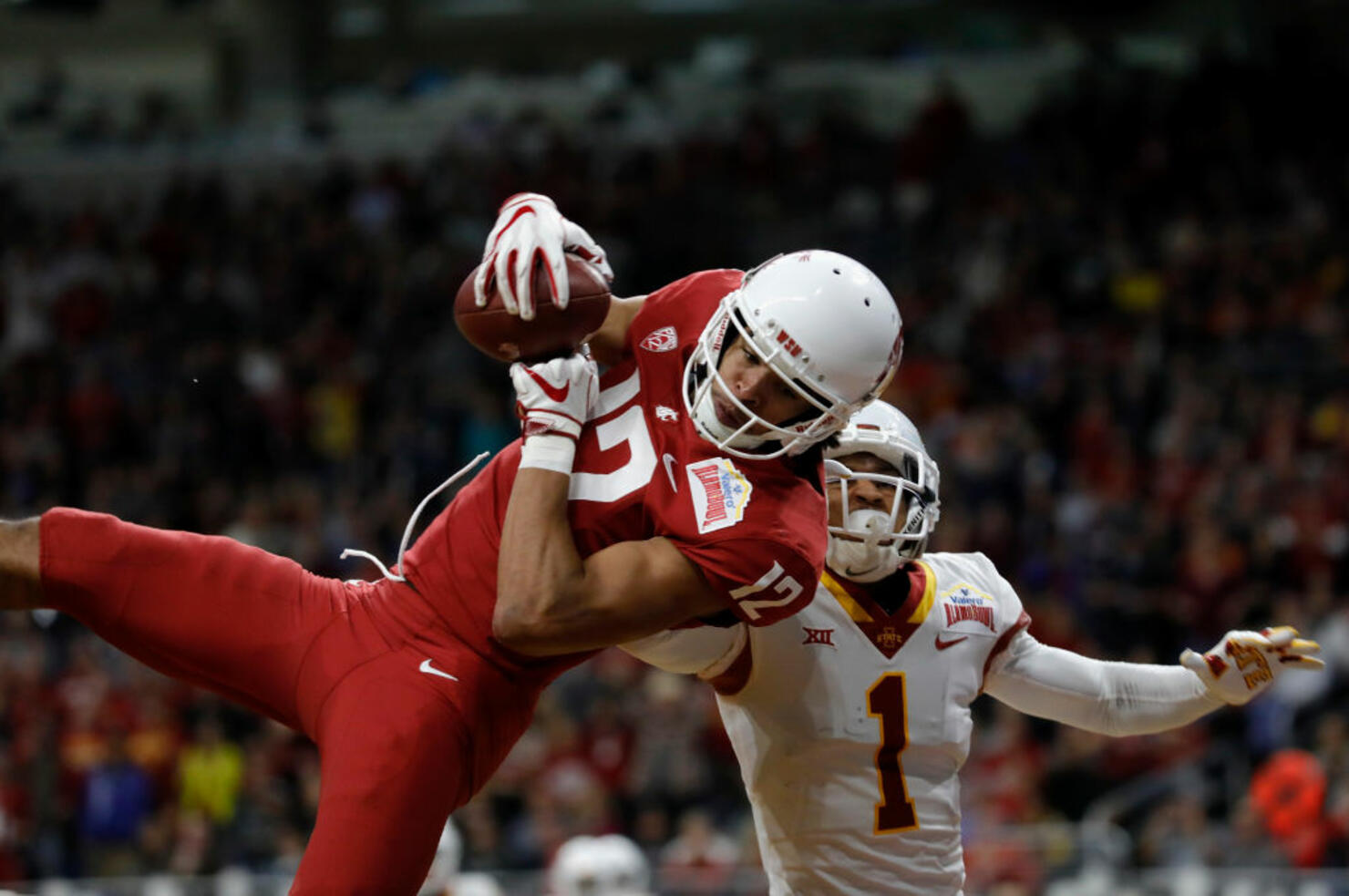Dezmon Patmon catches a pass for a touchdown