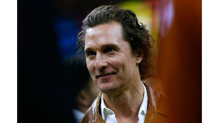 Actor Matthew McConaughey looks on during the Allstate Sugar Bowl