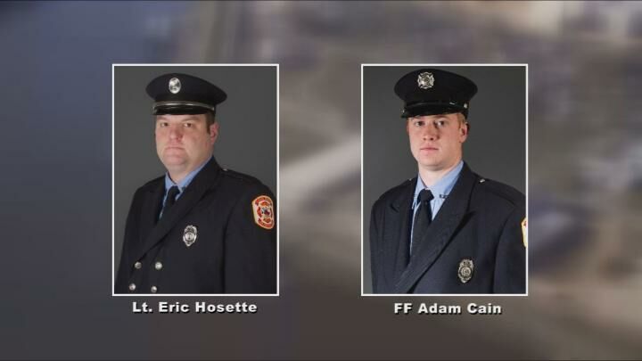 Clinton, Iowa firefighters killed, injured. Photo KCRG-TV