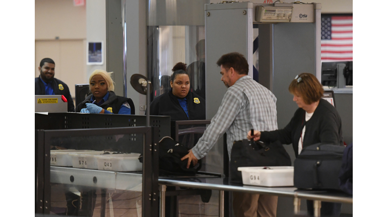 long lines and TSA workers calling out sick during government shutdown