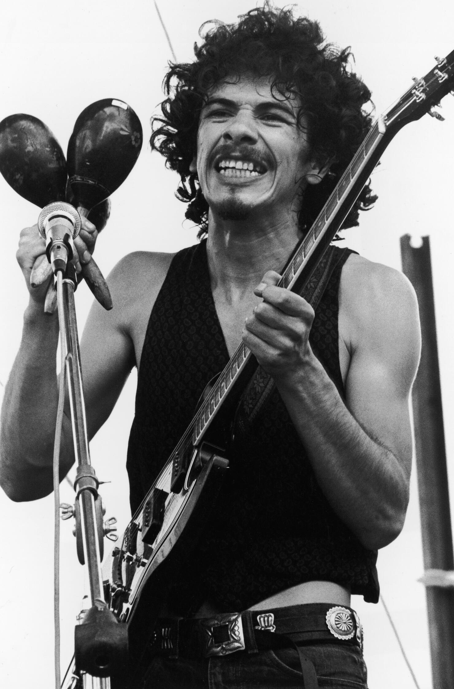 Carlos Santana, Woodstock 1969.  Woodstock music, Woodstock festival,  Woodstock 1969