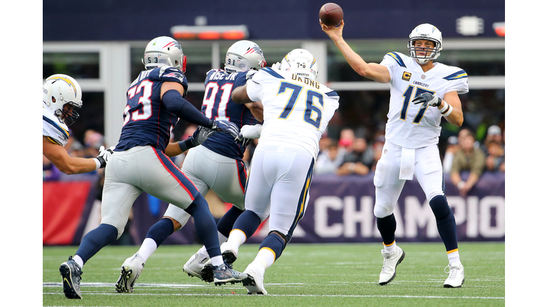 Here's how to watch and listen to the Chargers game against the Patriots on Sunday