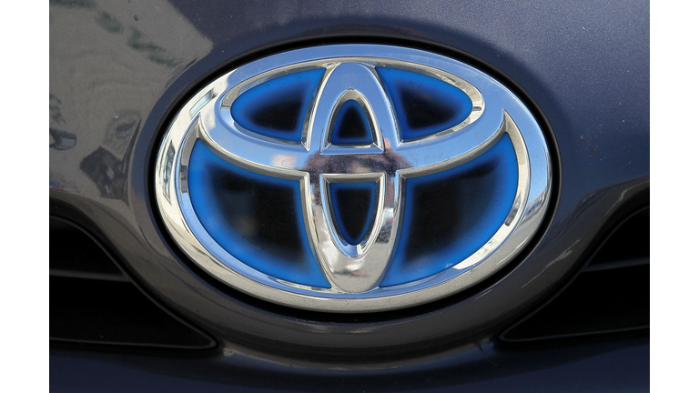 DALY CITY, CA - MAY 11: The Toyota logo is displayed on a brand new Toyota Prius on the sales lot at City Toyota May 11, 2010 in Daly City, California. Despite massive recalls of Toyota cars and trucks, Toyota reported a fiscal year profit of $2.2 billion. (Photo by Justin Sullivan/Getty Images)