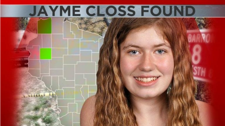 Jayme Closs, photo WQOW-TV Eau Claire, Wisconsin