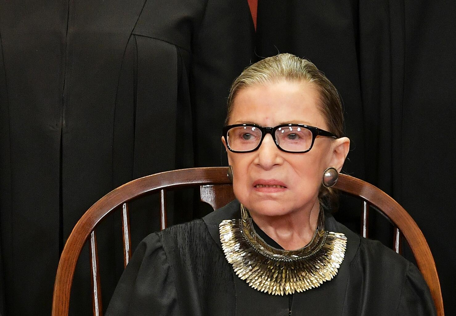 Justice Ruth Bader Ginsburg's recovery from cancer surgery is "on track,"