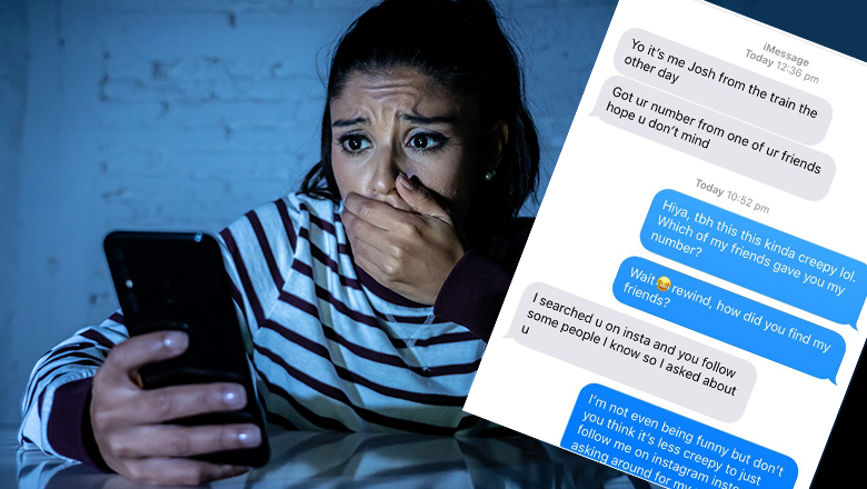 Woman Gets The Creepiest Text At The Airport! | Z104 | Krista Hatcher