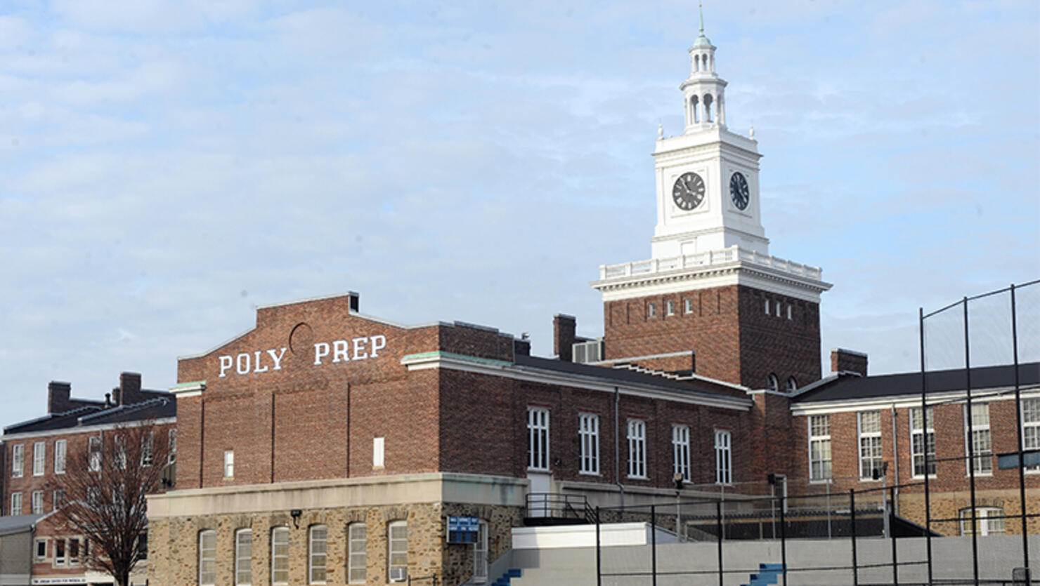 Poly Prep Country Day School at 9216 Seventh Ave., Brooklyn and its famed clock tower