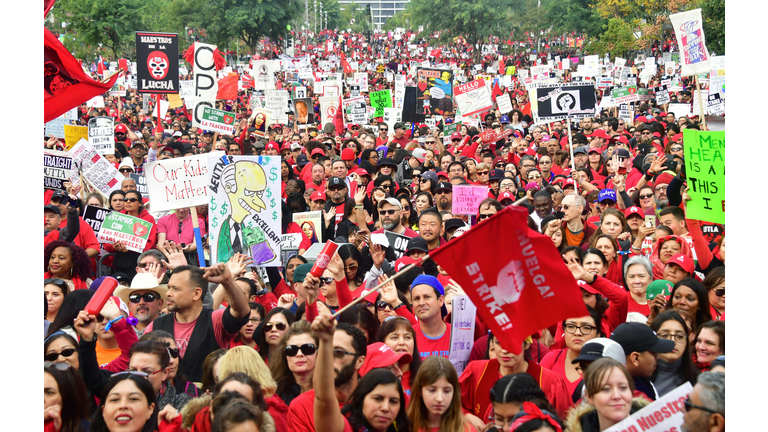 Talks Between LAUSD And Striking Teachers To Continue Today, No Deal So Far