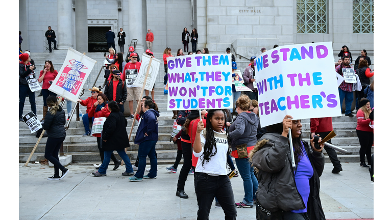 Talks to End LAUSD Teachers Strike Continue Into Night