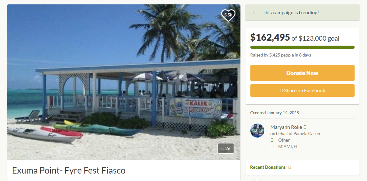 Dueling documentaries help raise money for unpaid Fyre Festival workers